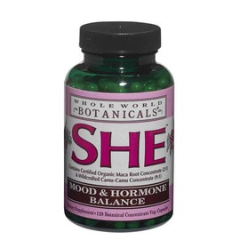 Whole World Botanicals SHE Mood & Hormone Balance Veg Caps Supplement for Healthier Lifestyle - Healthcare, Dietary