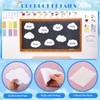 FOBSME 60 Pcs Large Clouds Cutouts 7.48x5.12 Inch Paper Cloud