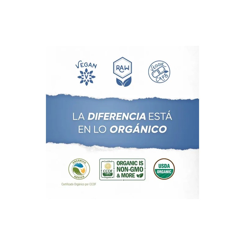 Alga Kelp Orgánica (60 Caps) Organic Side Sabor Natural