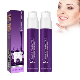 Tkekruh 2pc Colour Corrector 50ml, Teeth Whitening Booster, Toothpaste for White Teeth, Gum Repair Toothpaste, Ensures Effective Removal of Discolouration, Gentle Care of Gums, Whiten and Brighten