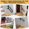 Right Side Wall Mounted handrail, Garge Door Stair Railing for