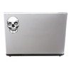 2 x 10cm/100mm Skull Vinyl Stickers Travel Luggage Horror Scary