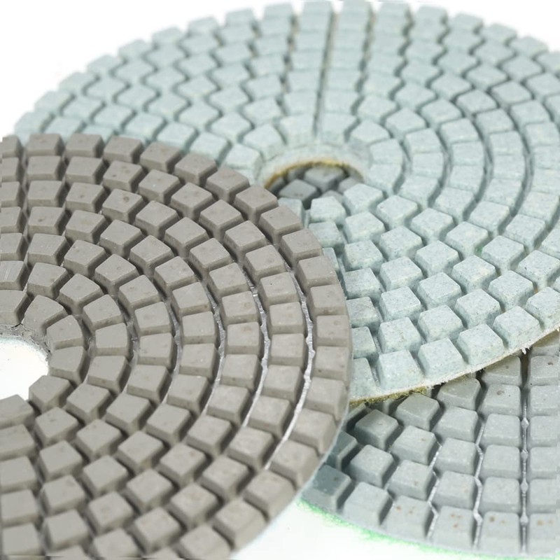 11pcs 4-inch Diamond Wet Polishing Pads Grinding Disc + 1pc