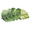 YOOCHUENG Leaf-shaped bath mat, ultra-thin, quick-drying, non-slip and absorbent bath