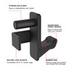 Kipika J-Hooks for 2" x 2" Power Rack with 1"