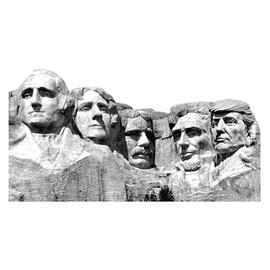 LEMONSODA Trump Mount Rushmore Building Cardboard Cutout Life Size, 6 feet