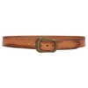 beltiscool Men's Snap On 1 1/2" Grain Leather Casual Belt
