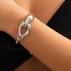 FUTIMELY Irregular Gold Chunky Cuff Bracelets for Women Adjustable Silver