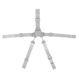 High Chair Security Straps,Adjustable 5 Point High Chair Baby Safety Harness Pushchair Seat Harness Belt Convertible Safety Straps for Stroller Pram Bugg Kid Pushchair (Gray Button 5 Point Strap)