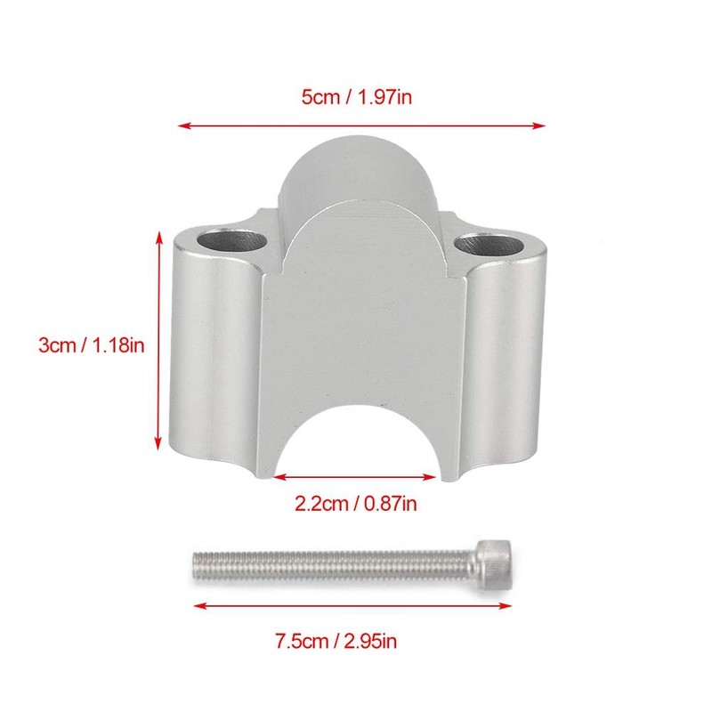 Motorcycle Handlebar Riser, 7/8 Inch 22 mm Motorcycle Universal Aluminium