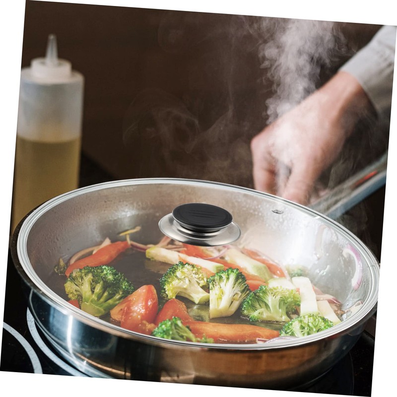 FUNOMOCYA Universal Pot Cover for 24cm Cookware Tempered Glass Lid