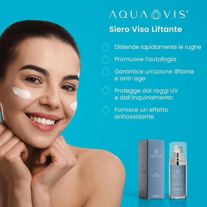 Aquavis Lifting Serum: Anti-wrinkle, moisturising and elastic with Viper and