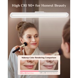enclize Rechargeable Vanity Lights for Mirror, Wireless Touch Control LED Makeup Light with 3 Color Temperatures & Stepless Dimming, Stick-On Light for Bathroom or Vanity Desk