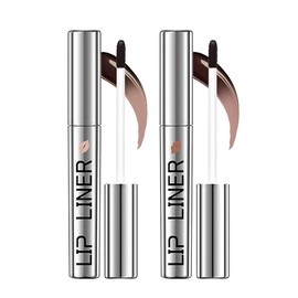 HANJILIAN 2PC Pipe-off lip liner stain,light brown/dark brown/burgundy long-lasting,line tattoo high-color Tint,Smudge-Proof,Waterproof,Nude Matte Tint,Non-Fading, Full Coverage(#2+#3)
