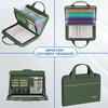 Fireproof Accordion File Organizer with Handle, 13 Pocket Expanding File