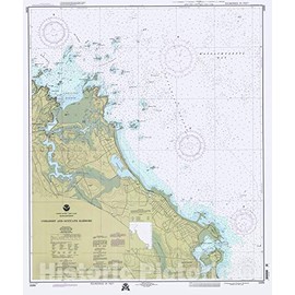 Historic Pictoric Vintage Map - Cohasset and Scituate Harbors, 1995 Nautical NOAA Chart - Massachusetts (MA) - Vintage Wall Art - 24in x 30in