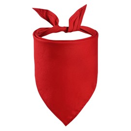 Petitebella Single Color Pet Bandana (Red, Large)