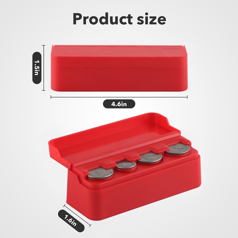 SINGARO Coin Holder for Car, Coin Change Organizer Compatible with