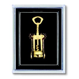 Franmara 7622-BX Gold Plated Wings Style Corkscrew Pin in Gift Box