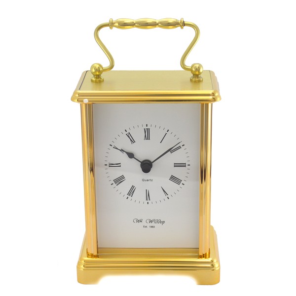 Widdop Brass Effect Carriage Clock
