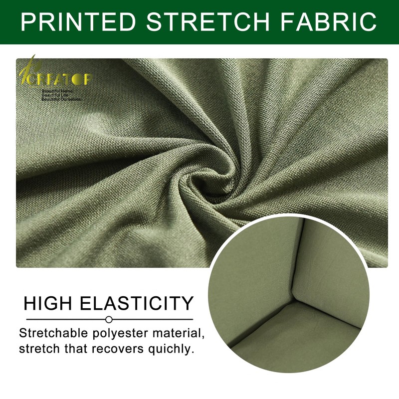 CRFATOP Polyester Wing Chair Covers 2 Piece Stretch Wingback Chair