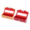 Estuche De Lápiz Labial Individual De Pu Para Rojo Naranja