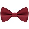 Bskifnn Kids Bow Tie Classic Solid Color Satin Bow Tie