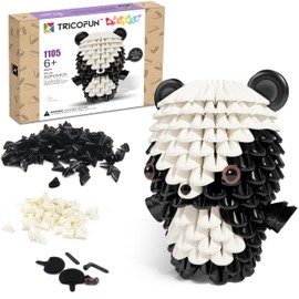 Tricofun Creative Soft Building Blocks, Cute Animal kit Assembling Building Toys Gifts for Kids and 6+ Interactive Building Toy for Kids, Boys, and Girls (1105-SKUNK)