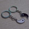 ZHIZICX 2 PCS Yin And Yang Keyring exquisite Tai Chi