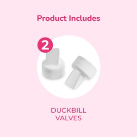 Spectra - Duckbill Valve Replacement for Breast Milk Pump (Pack of 2) - Fits Small, Medium, Large, or X-Large Breast Shields and Flanges
