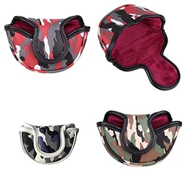 Golf Headcover, Golf Putter Cover, Compatible with Odyssey Red Small Mallet Type, Magnetic Camouflage(Camo-Green)