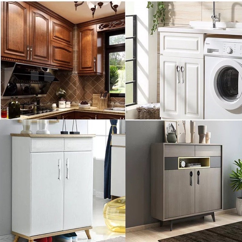 CENGOOD 3-Pack Cabinet Pulls Spoon Knife Fork Shape Door Handles