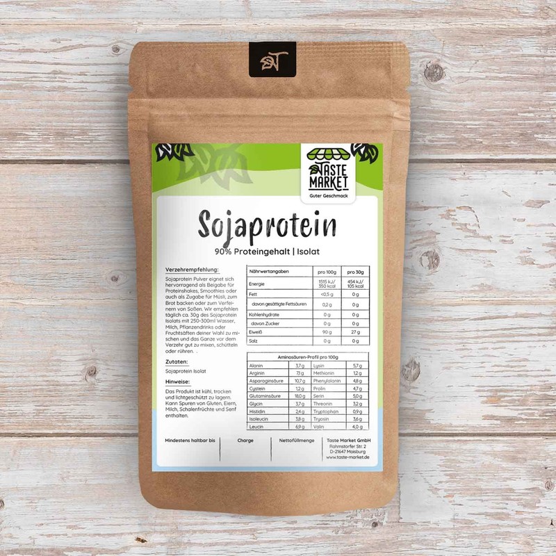 500 g Soy Protein Isolate, Soy Protein Powder, 90% Protein