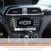 DIYUCAR ABS Plastic Car Center Console for Benz C Class