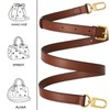 RICLVS Genuine Vachetta Leather Crossbody Strap Genuine Leather Adjustable Replacement