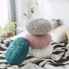 vctops Chunky Knit Round Shaped Throw Pillows with Insert Super
