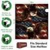Mailbox Covers Magnetic Standard Size,18"x21" American Eagle with Flag Spring