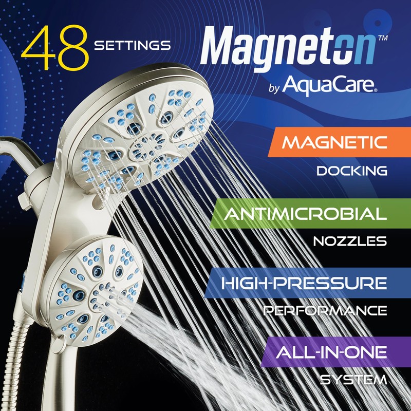 AquaCare Magneton High-Pressure 48-mode Luxury 3-way Combo System with Magnetic