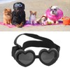 Dog Goggles Windproof Eye Protection Play Cool Handsome Adjustable Heart