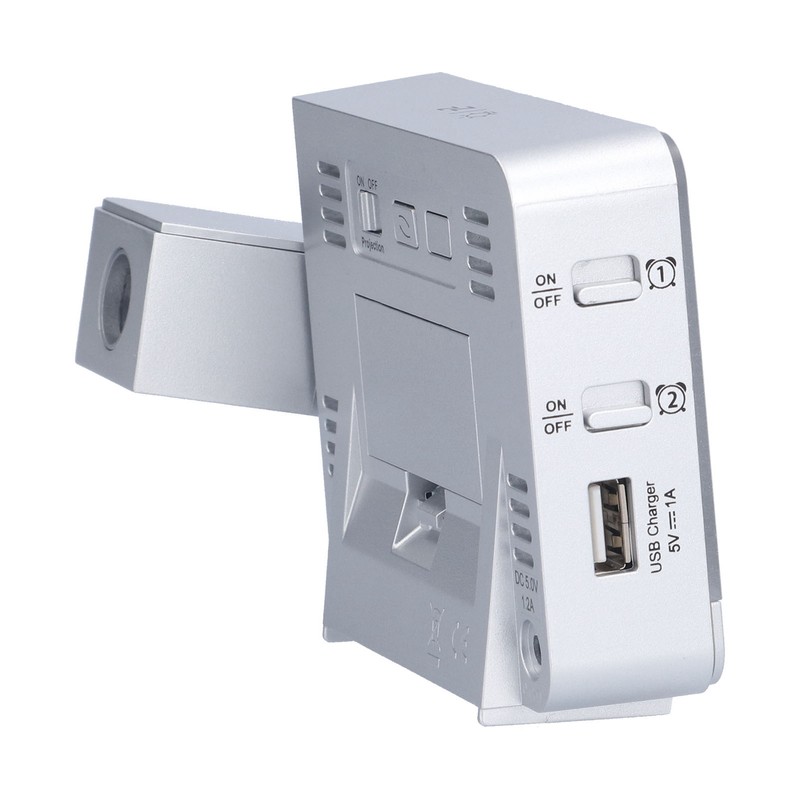 180° Rotation Projection Alarm Clock USB Powered LED Digital Clock