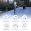 6 Inch Stove Pipe Kit - Tesmirror 6" Extended Roof