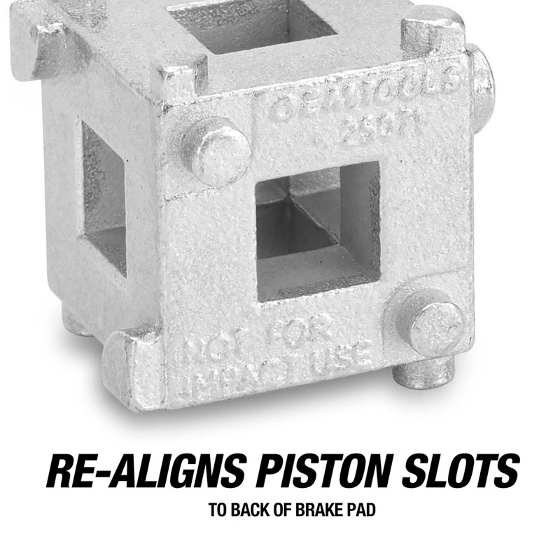 OEMTOOLS 25071 Rear Disc Brake Piston Tool, Rear Brake Caliper