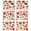LOKIPA 6 Sheet Autumn Fall Maple Leaves Window Clings Sticker