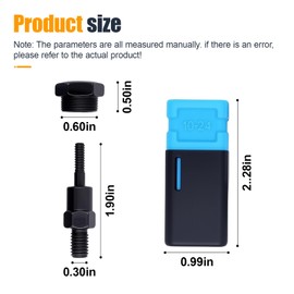 GAOLAOSY 2PCS Replacement Mandrel for Rivet Nut Tool, SAE 10-24 Rivet Nut Gun Mandrel & Nose Piece, Universal Vehicle Tool Replacing Accessories