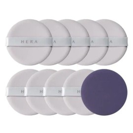 Hera Makeup Product, hera Mist Cushion Puff 10 Sheets for daily beauty routines, Korean cosmetic item, Hera Import, and Personal Care
