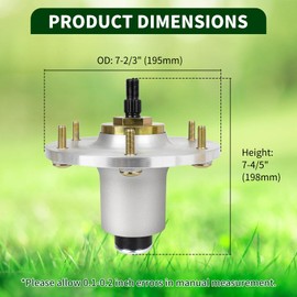 CLSR2U 109-6917 Spindle Assembly, Compatible with Exmark Lazer Z XS Zero-Turn Mower 48 52 60 72 Inch Deck, Mower Deck Spindle Replace 109-0764 109-2102