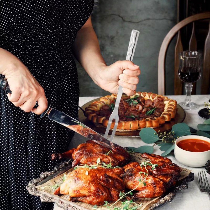 2 Pcs Carving Fork, Meat Cooking Utensil, Kitchen Forks 2