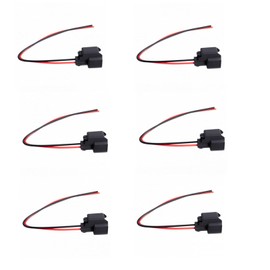 TRQ Fuel Injector Pigtail Harness Kit Set of 6 Compatible with Chevy Mazda Ford Hyundai
