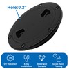 PHITUODA 4"/6"/8" Boat Hatch - Black Round Boat Deck Plates,