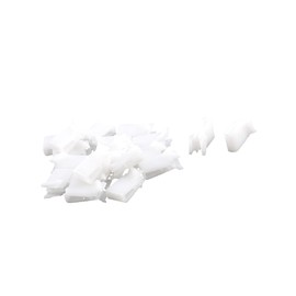 REPAIROCK 20Pcs White Car Instrument Panel Dashboard Plastic Retainer Clip Auto Replacement Parts